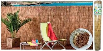 Trade Shop Trade Shop - Set 2pz Arella Con Cannette In Bambu 100x300cm Canniccio Ombra Recinzione Giardino 03775