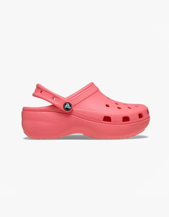 Crocs Womens Crocs 206750 CLASSIC PLATFORM Womens Clogs Guava - Pink - Size: 3
