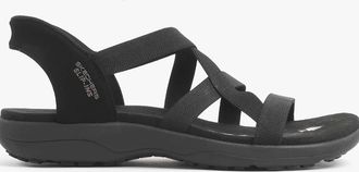 Skechers Womens Skechers 163460/BBK REGGAE SLIM - STRETCH FLEX Womens Sandals Black - Size: 5