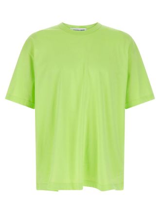 Comme Des Gar&ccedil;ons Green Logo Print T-shirt