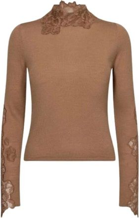 Marella Marella - Maglieria > Maglieria a girocollo - - Knitwear - Donna - Marrone - L