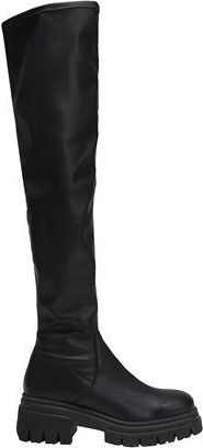 8 by YOOX STRETCH OVER-THE-KNEE LUG SOLE BOOTS