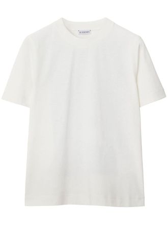 Burberry Katoenen T-shirt met print - Wit