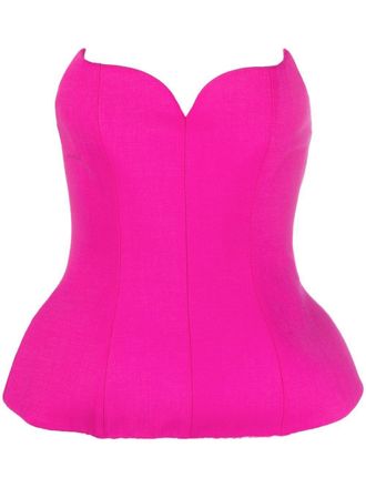 Giuseppe Di Morabito structured corset top - Pink