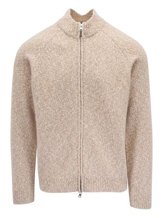 Peter Millar zip-front wool cardigan - men - Wool - M - Neutrals