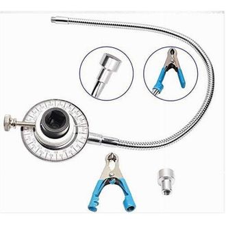 Trade Shop Trade Shop - Strumento Di Misurazione Angolare Clip 1/2 Calibro Con Tubo Flessibile Magnetico