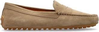 Tod's Suede loafers - Dames - Loafers - Beige - 39 1/2 EU - Leer - Schoenen