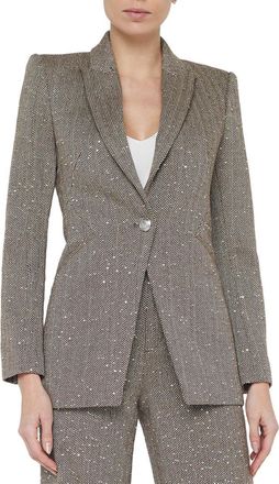 L'agence Lagence Sheila Structured Wool-Blend Blazer