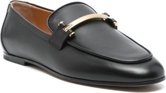 Tod's Mocassini in pelle con barra metallica - Nero