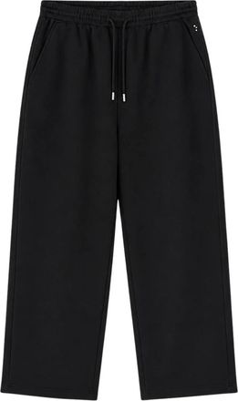 Sportmax Broeken, Dames, Zwart, XS, Katoen, Wijde broek