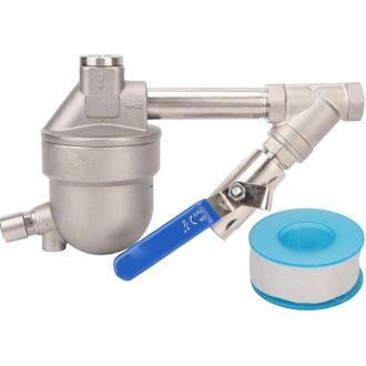 OEM Compresor De Aire Autom&aacute;tico Con V&aacute;lvula De Drenaje, Drenaje Neum&aacute;tico, Consumo Cero, Acero Inoxidable, Para Tanque De Gas Ya S6 Con Filtro