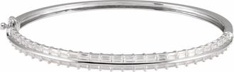 Diamond2Deal 14k Gold 2 1/6 CTW Lab-Grown Diamond Bangle Bracelet 7