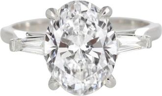 Verde 2.7ct Oval Cut Lab-grown IGI Diamond Ring