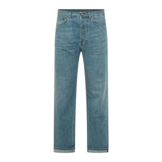 TELA GENOVA Straight Jeans, male, Blue, Size: W33 Pantalone