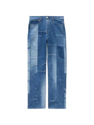 Kenzo jeans met patchwork-ontwerp