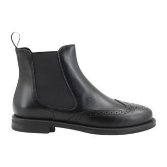 Frau Schoenen, Dames, Zwart, 37 EU, Leer, Chelsea Boots
