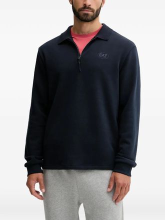 Emporio Armani Maglione con mezza zip - Blu
