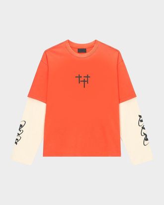 Rta Men & apos;s Loris Double Layered Long-Sleeve T-Shirt