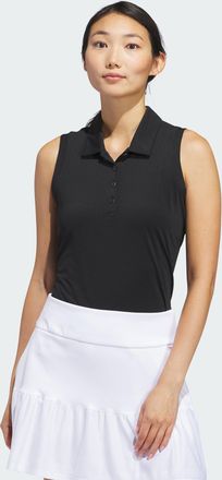 adidas Womens adidas Ultimate365 Solid Sleeveless Polo Shirt