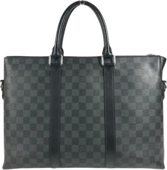 Louis Vuitton Pre-owned Handbags, male, Black, Size: ONE SIZE Pre-owned Damier Graphite Canvas Tote Bag