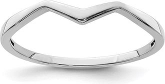 Diamond2Deal 14K White Gold Fancy Stackable Ring