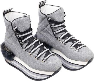 Hogan Logo Leather Buckle Sandal