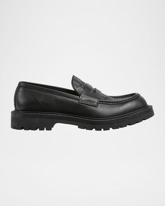 Gucci Men & apos;s Miart Guccissima Lug Sole Loafers