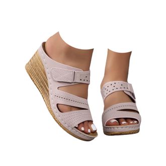 Generic Womens Espadrilles Wedge Sandals Slippers Summer Dressy Platform Sandals Comfortable Open Toe Wedges Sandal Casual Fashion Slip on Outdoor Vacation Be