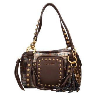 La Carrie Bolso de lana y piel sint&eacute;tica - Bags - Mujer - Marr&oacute;n - ONE SIZE
