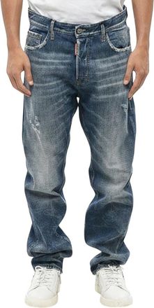 Dsquared2 Blue Straight Mid Rise Jeans