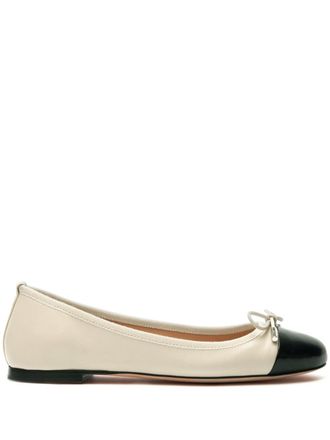 Scarosso Carla leren ballerinas - Beige