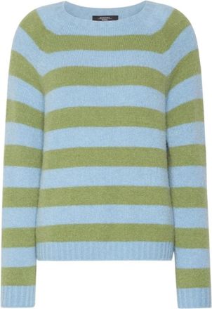 Max Mara Oversized trui van alpacawol en katoen - Dames - Ronde hals truien - Veelkleurig - XS - Katoen - Truien & Vesten