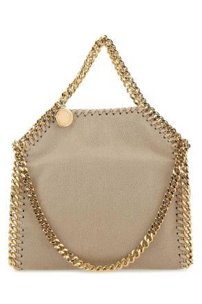 Stella McCartney Stella Mc Cartney Sand Shaggy Deer Micro Falabella Handbag