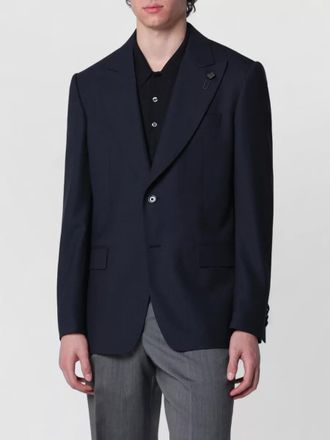 Lardini single breasted coat notch lapel pockets