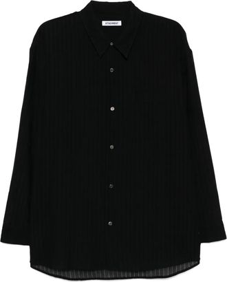 Attachment Camicia a righe - Nero