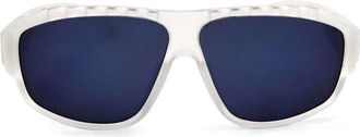 adidas Unisex White Geometric Sunglasses SP0025-26X-2