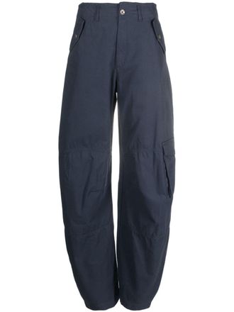 Patrizia Pepe canvas cargo trousers - Blue