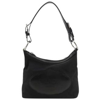 Prada Pre-owned Shoulder Bags, female, Black, Size: ONE SIZE Pre-owned Vintage Nylon Shoulder Bag