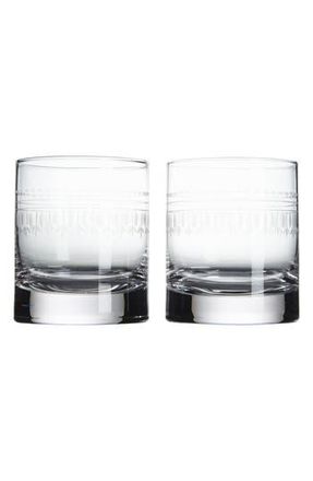 The Vintage List Set of 2 Crystal Whiskey Glasses in Ovals at Nordstrom Rack