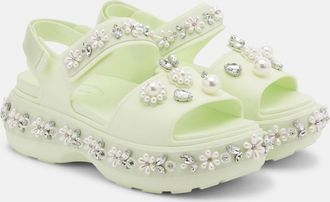 Simone Rocha x Crocs embellished platform sandals