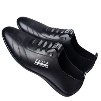 Generic Mens Breathable White Shoes: Soft Sole On Sneakers Shoes Men Casual Size 9 (Black, 7.5)