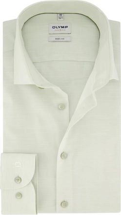 Olymp Olymp, Overhemden, Heren, Groen, 2Xl, Katoen, Groen body fit zakelijk overhemd