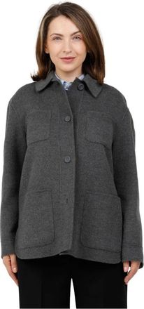 Max Mara Light Jassen - Dames - Overhemden - Grijs - M - Overhemden