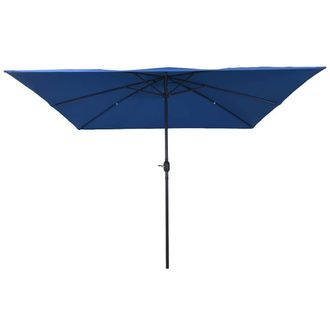 Berkfield Home Outdoor Umbrellas & Sunshades Azure Polyester canopy & metal frame in Blue