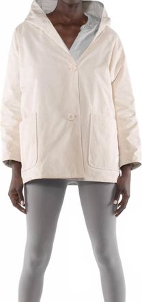 OOF Wear Memory Nylon Reversible Hooded Jacket In Panna