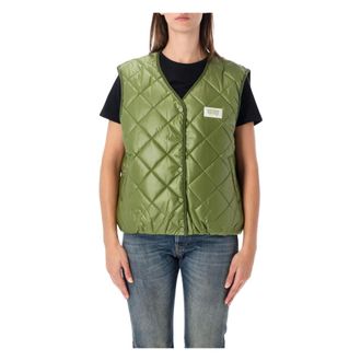 American Vintage Tovabay Gilet - Dames - Jassen - Groen - Maat: M/L Poliester