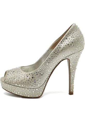 Loriblu Pumps met verfraaide hak - Zilver