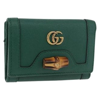 Gucci Pre-owned Wallets, female, Green, Size: ONE SIZE Pre-owned Vintage Wallet