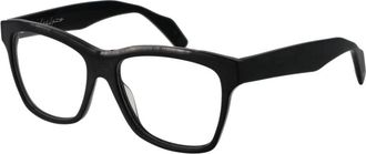 Yohji Yamamoto Zwarte Unisex Optische Monturen Rechthoekige Stijl - unisex - Brillen - Zwart - ONE Size - Accessoires