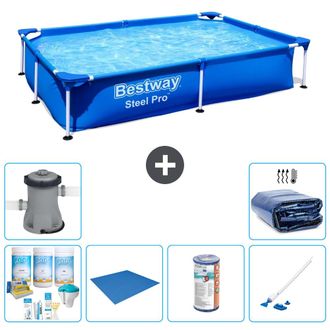 Bestway Piscina Bestway Steel Pro Rectangular - 221x150x43 Cm - 7-piezas S22221